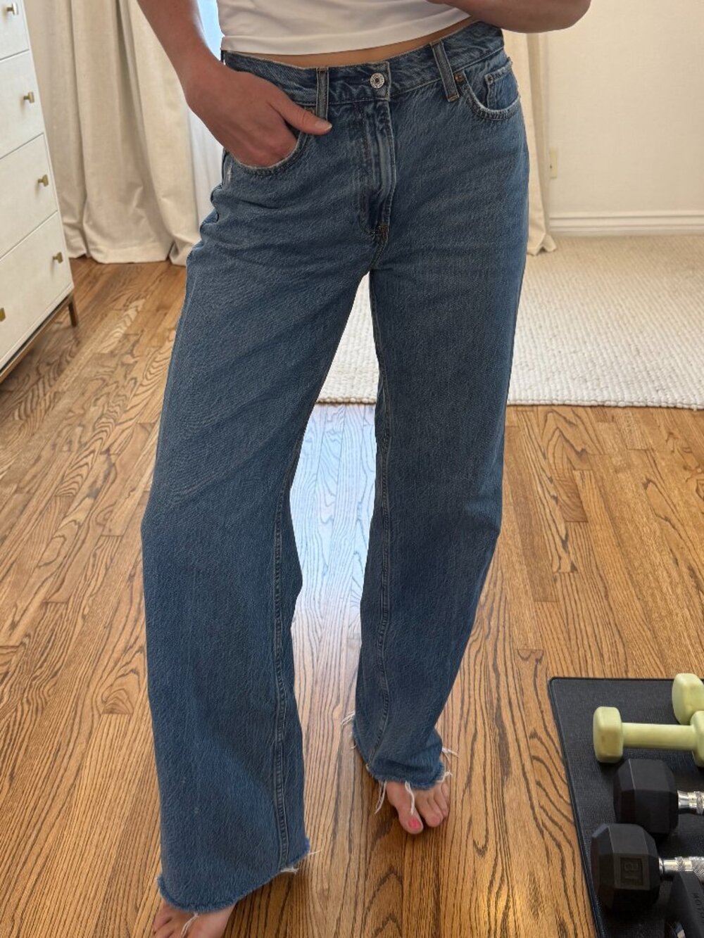 Abercrombie & Fitch 90’s Loose High Rise Jeans in size 28 / US 6 Extra Long